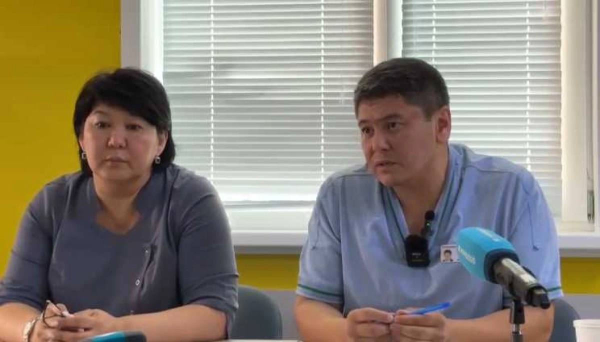 Кадр из видео, предоставленного главварачом Костанайской областной детской больницы