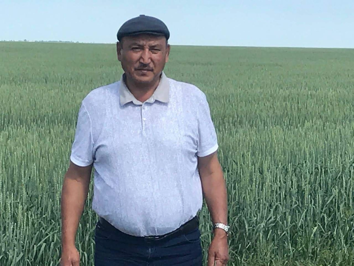 На фото: глава ТОО «Целинное-2004» Серик Ибраев