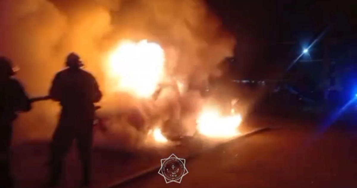 Скриншот с видео МЧС РК