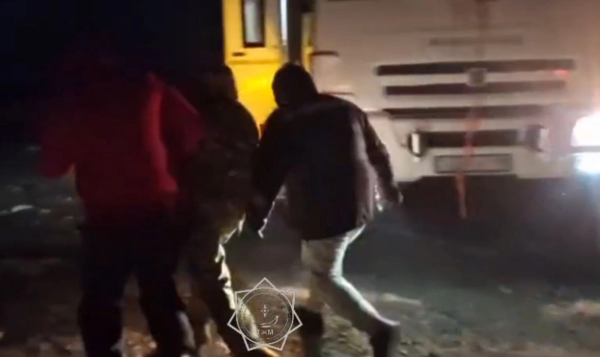 Скриншот с видео МЧС РК