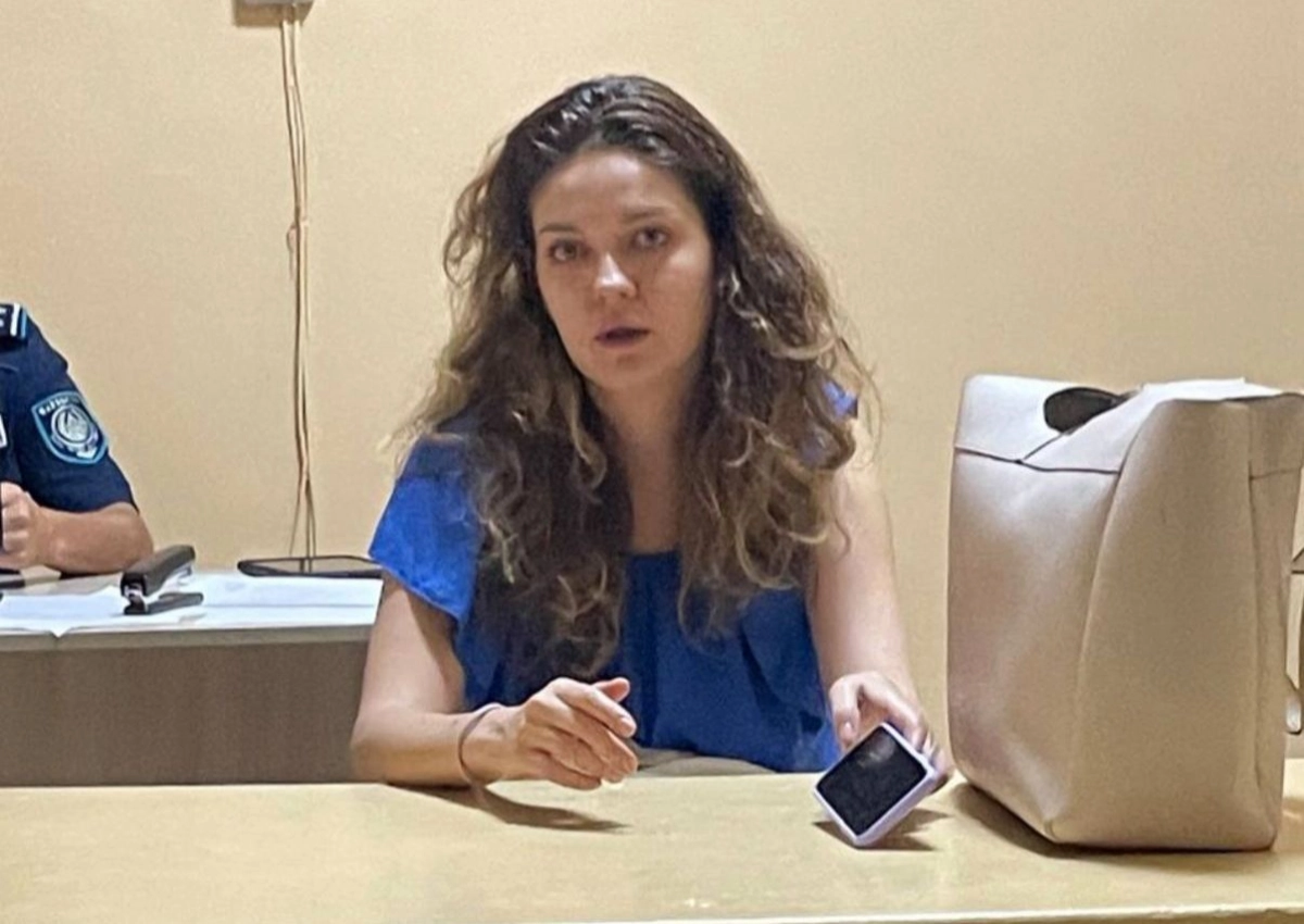 Диана Сылкина в полицейском участке, 2022 год. Фото предоставлено водителем такси