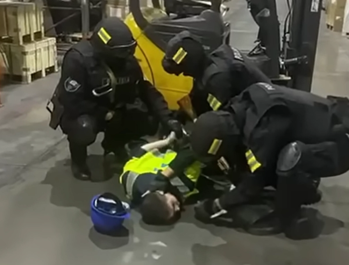 Кадр из видео/ Polisia.kz