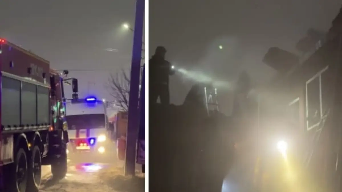 Кадры с видео МЧС РК