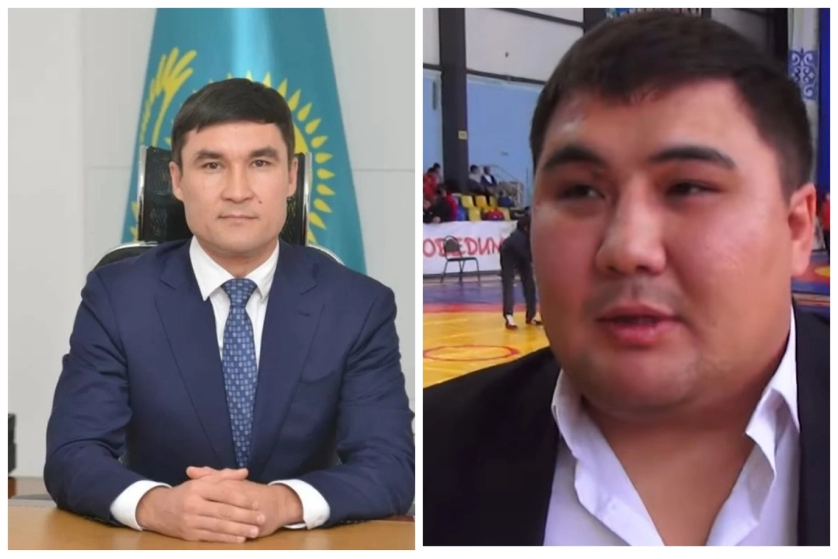 На фото Серик Сапиев и его заместитель Даурен Есимханов