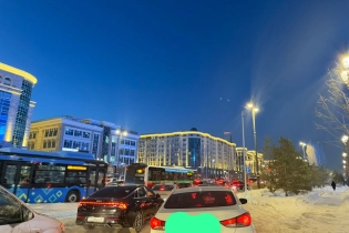 Астана утонула в пробках вечером 26 февраля