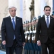 Церемония встречи президента Туркменистана проходит в Акорде