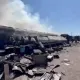 Пассажирские вагоны горели в Караганде