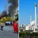 В Астане одновременно вспыхнули два пожара
