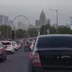 Из-за мероприятий во Дворце Независимости правый берег Астаны встал в пробках