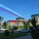 Небо в Астане окрасилось в цвета российского флага: Путин посетит Казахстан 27 мая